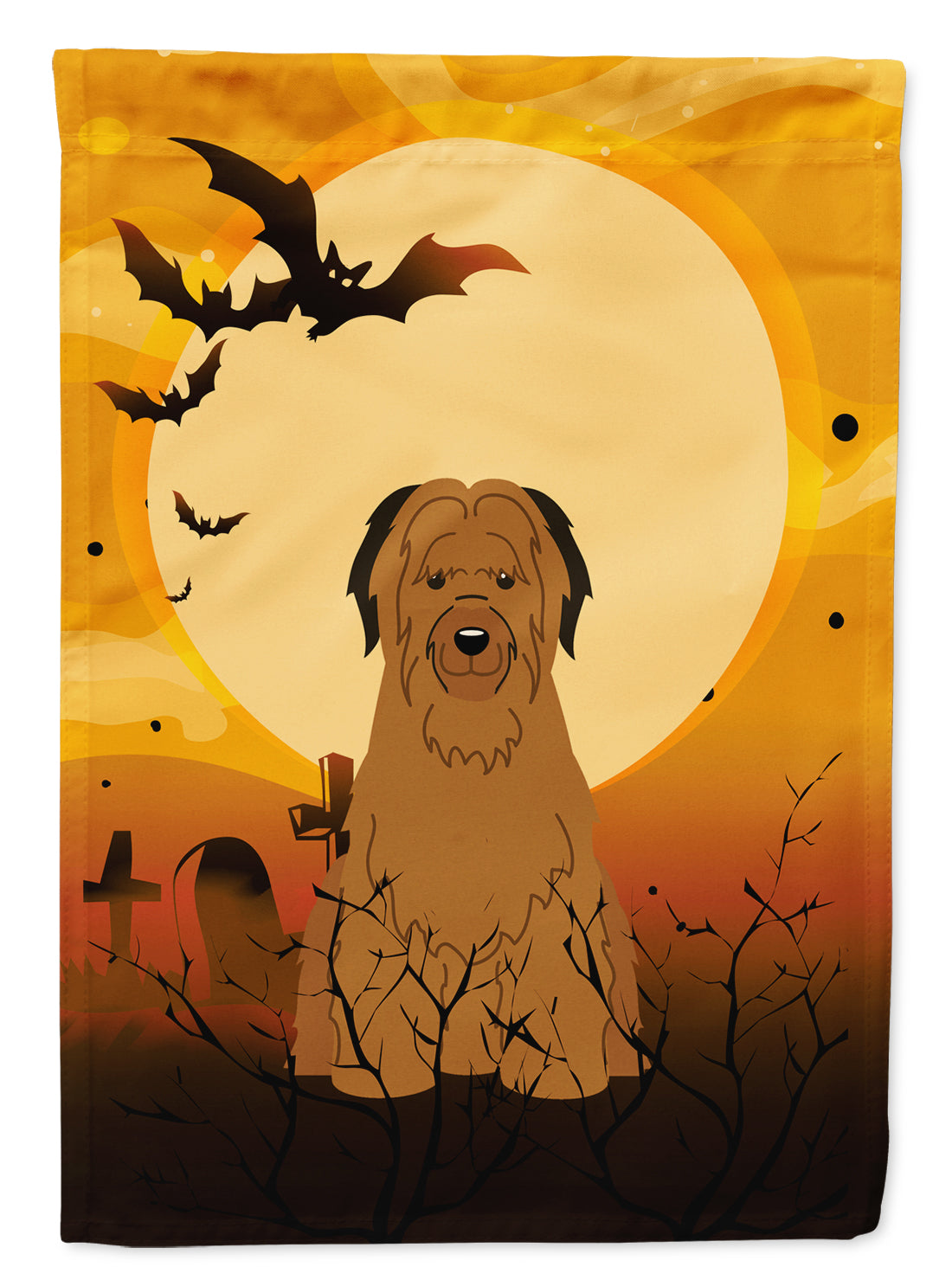 Halloween Briard Brown Flag Garden Size BB4348GF  the-store.com.