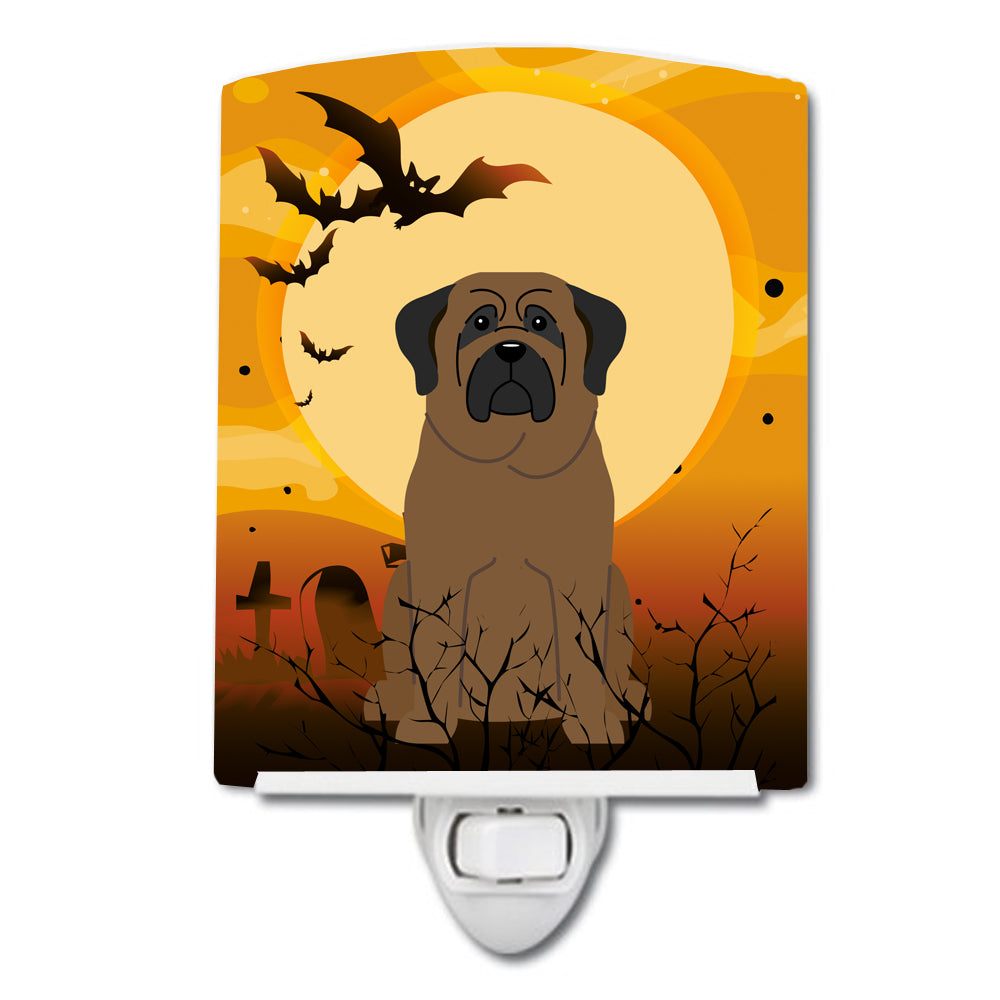 Halloween Bullmastiff Ceramic Night Light BB4350CNL - the-store.com