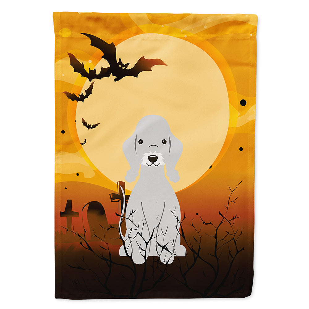 Halloween Bedlington Terrier Blue Flag Canvas House Size BB4356CHF  the-store.com.