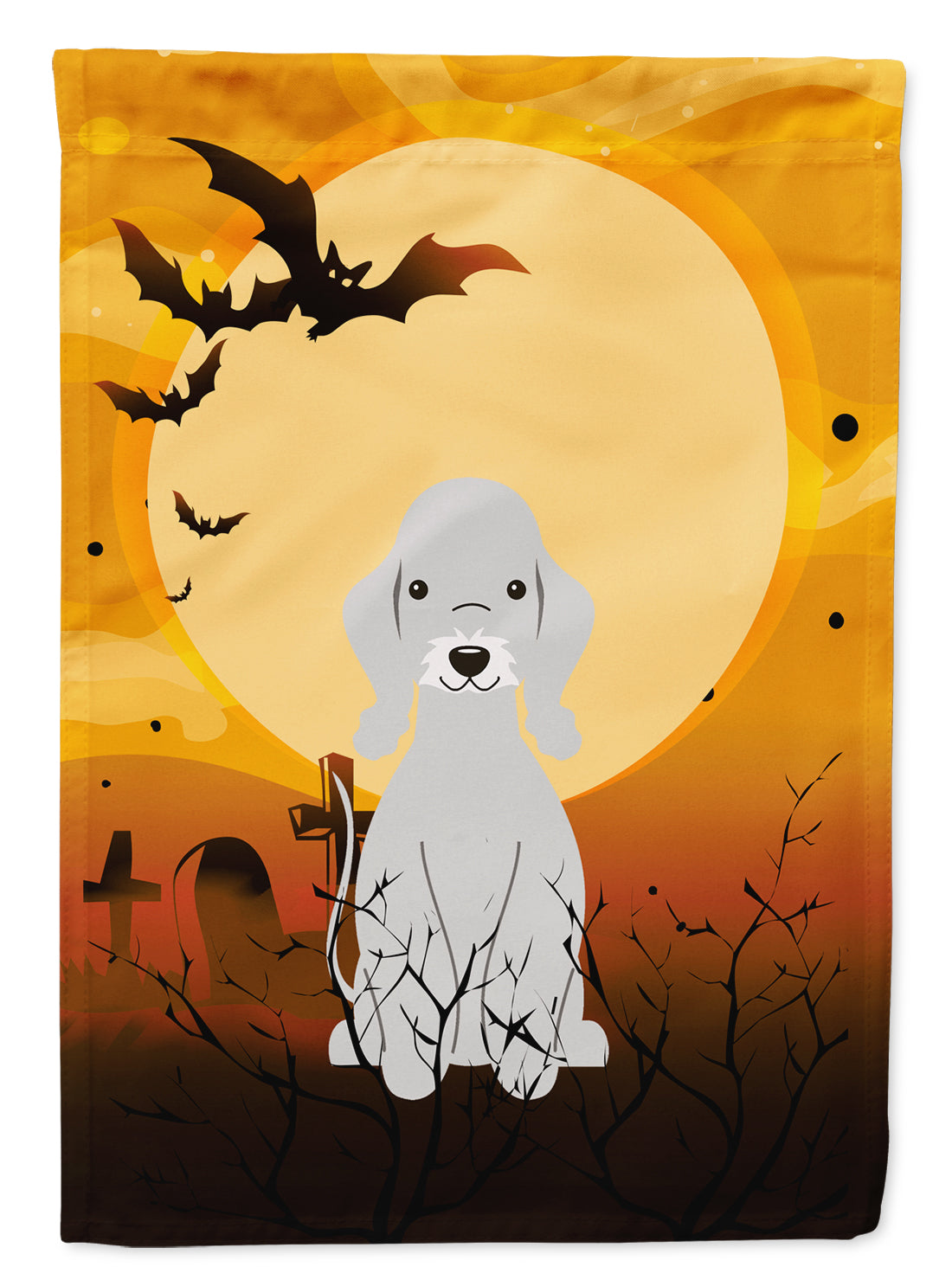 Halloween Bedlington Terrier Blue Flag Garden Size BB4356GF  the-store.com.