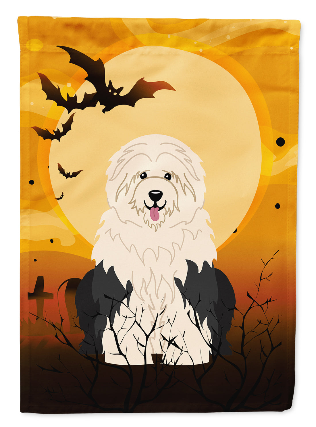 Halloween Old English Sheepdog Flag Garden Size BB4362GF  the-store.com.