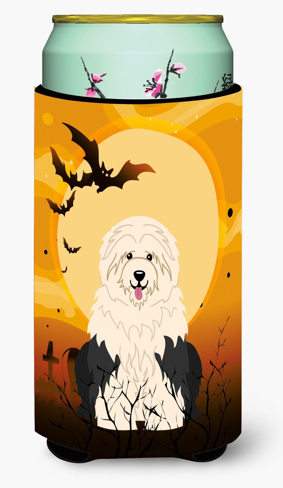 Halloween Old English Sheepdog Tall Boy Beverage Insulator Hugger BB4362TBC by Caroline's Treasures