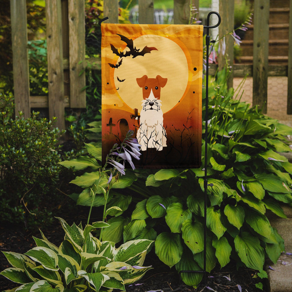 Halloween Wire Fox Terrier Flag Garden Size BB4367GF  the-store.com.