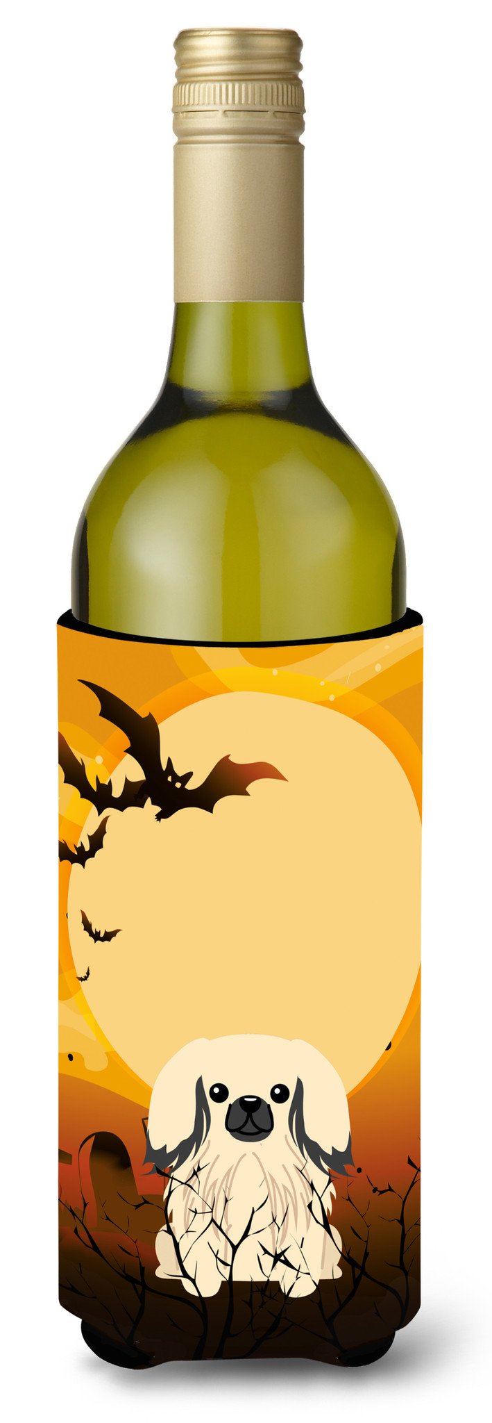 Halloween Pekingnese Cream Wine Bottle Beverge Insulator Hugger BB4372LITERK by Caroline&#39;s Treasures