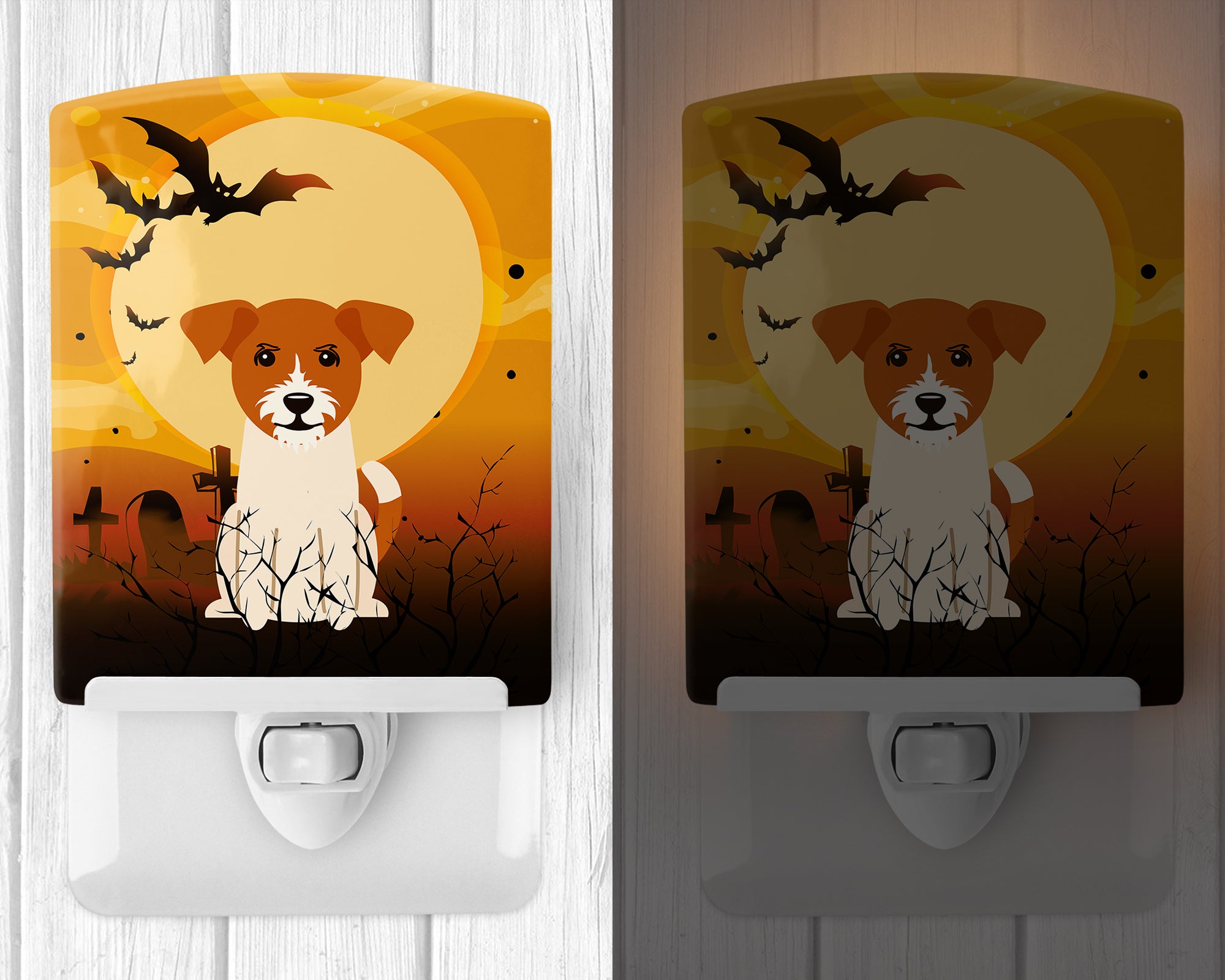 Halloween Jack Russell Terrier Ceramic Night Light BB4374CNL - the-store.com