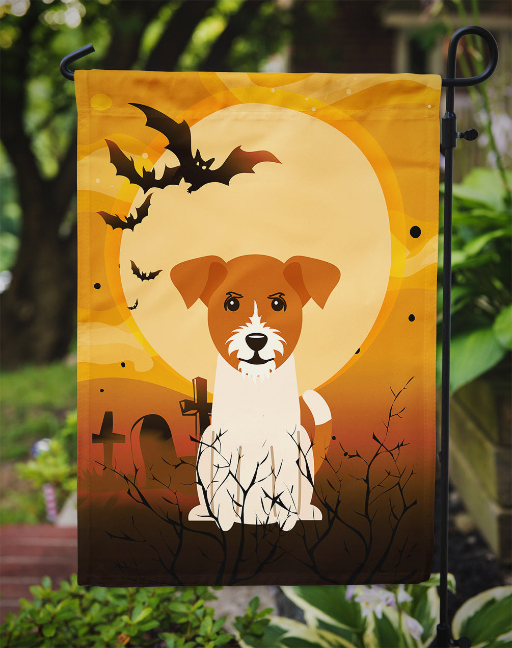 Halloween Jack Russell Terrier Flag Garden Size BB4374GF  the-store.com.