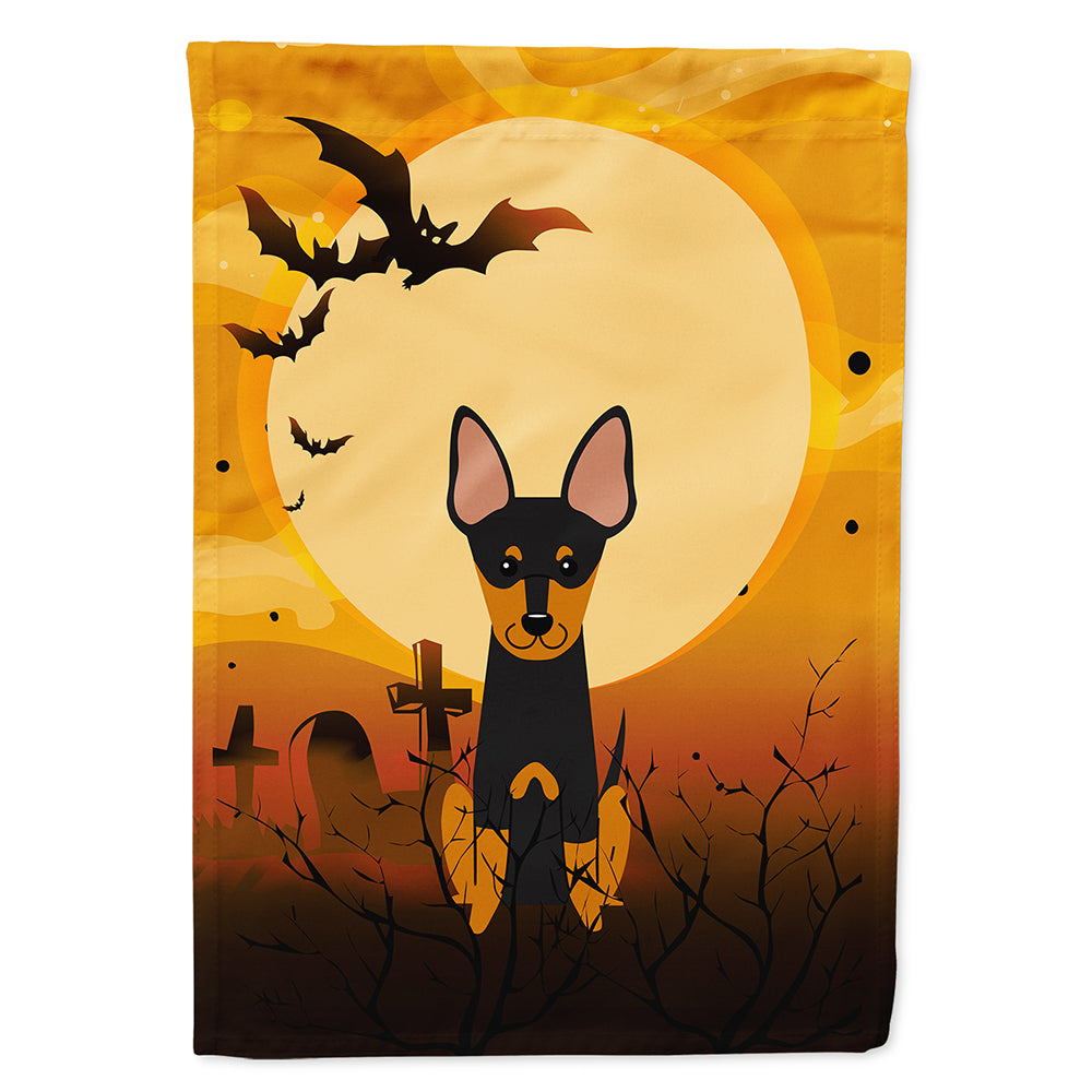 Halloween English Toy Terrier Flag Canvas House Size BB4375CHF  the-store.com.