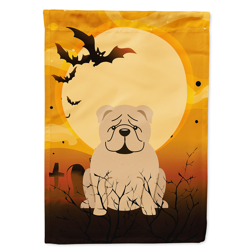 Halloween English Bulldog Fawn Flag Canvas House Size BB4390CHF  the-store.com.