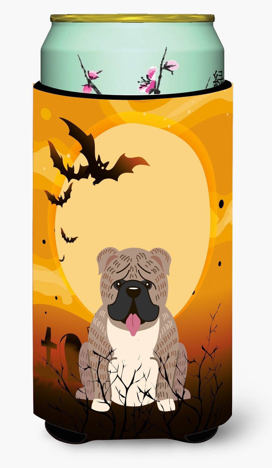 Halloween English Bulldog Grey Brindle  Tall Boy Beverage Insulator Hugger BB4392TBC by Caroline's Treasures