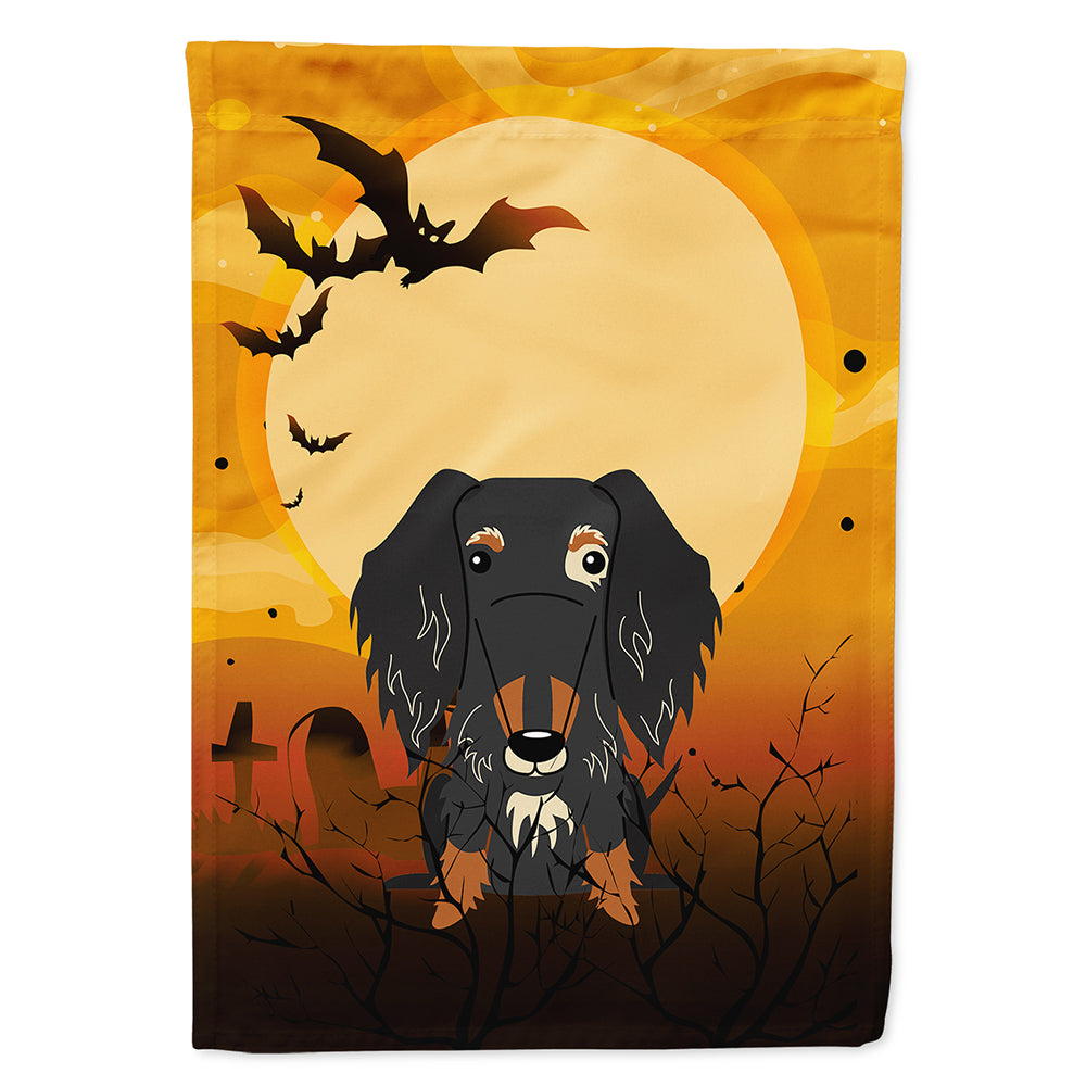 Halloween Wire Haired Dachshund Dapple Flag Canvas House Size BB4394CHF  the-store.com.