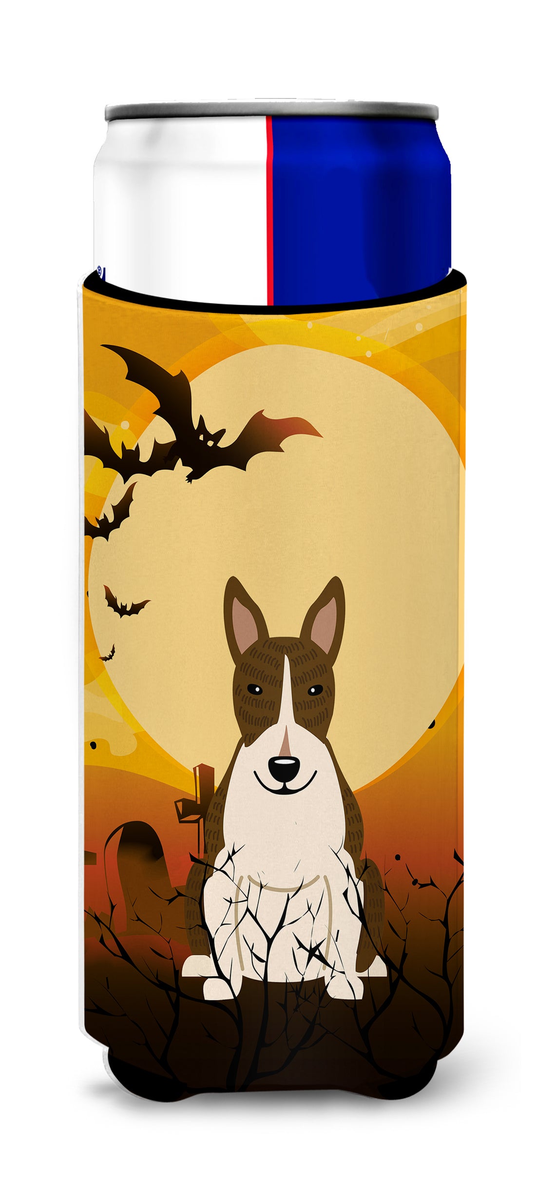 Halloween Bull Terrier Dark Brindle  Ultra Hugger for slim cans BB4402MUK  the-store.com.