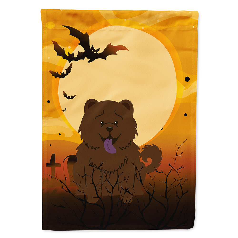 Halloween Chow Chow Chocolate Flag Canvas House Size BB4407CHF  the-store.com.