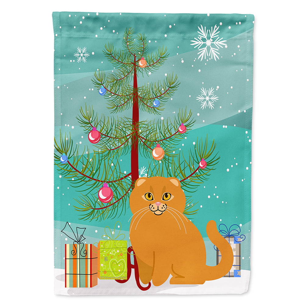 Scottish Fold Cat Merry Christmas Tree Flag Canvas House Size BB4428CHF  the-store.com.