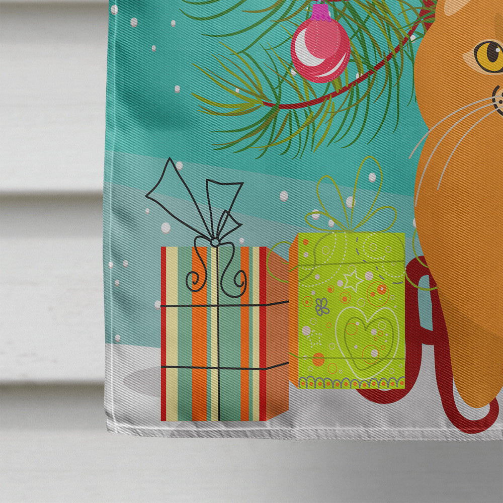 Scottish Fold Cat Merry Christmas Tree Flag Canvas House Size BB4428CHF  the-store.com.