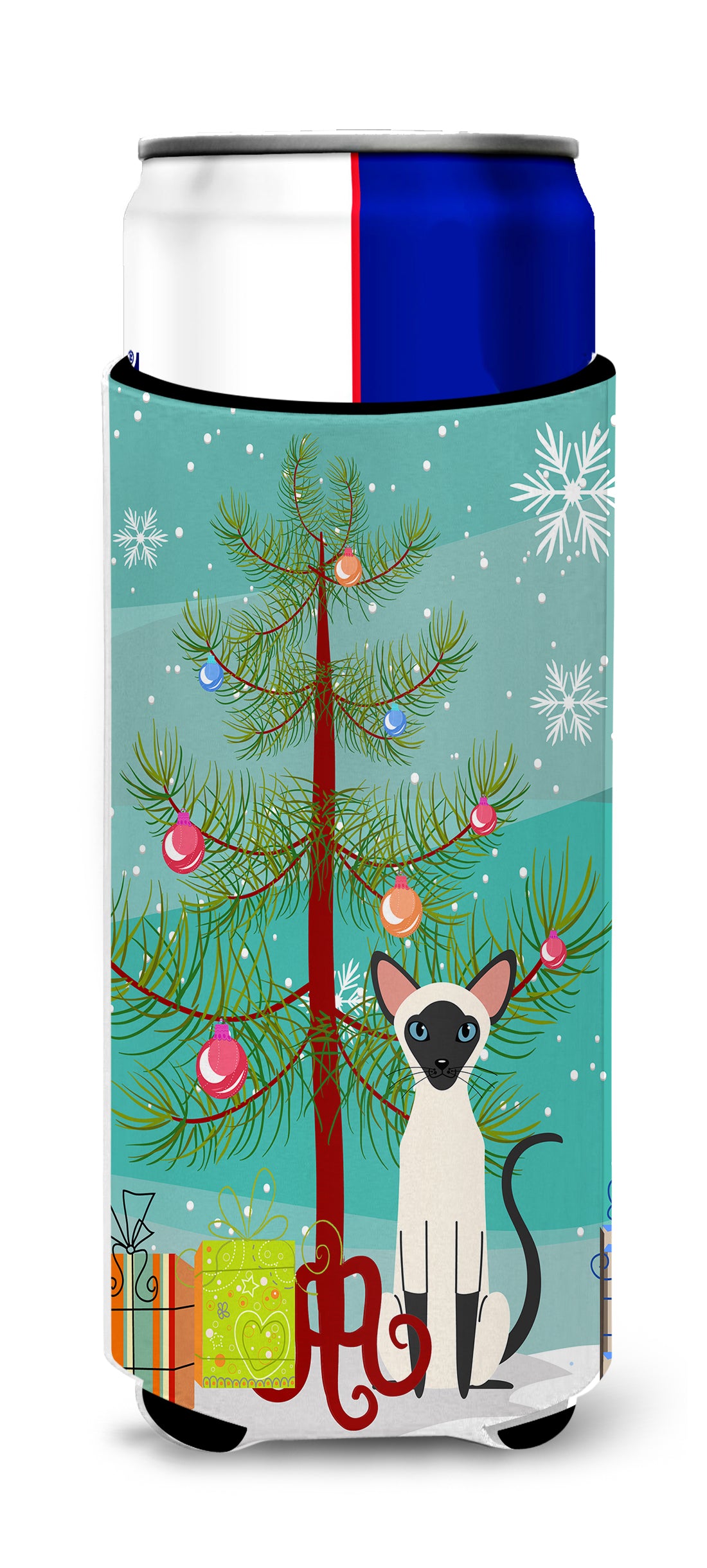 Siamese Cat Merry Christmas Tree  Ultra Hugger for slim cans BB4429MUK  the-store.com.