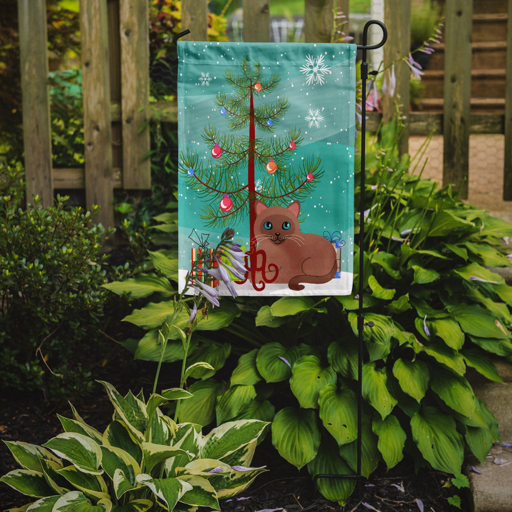 Tonkinese Cat Merry Christmas Tree Flag Garden Size BB4433GF  the-store.com.