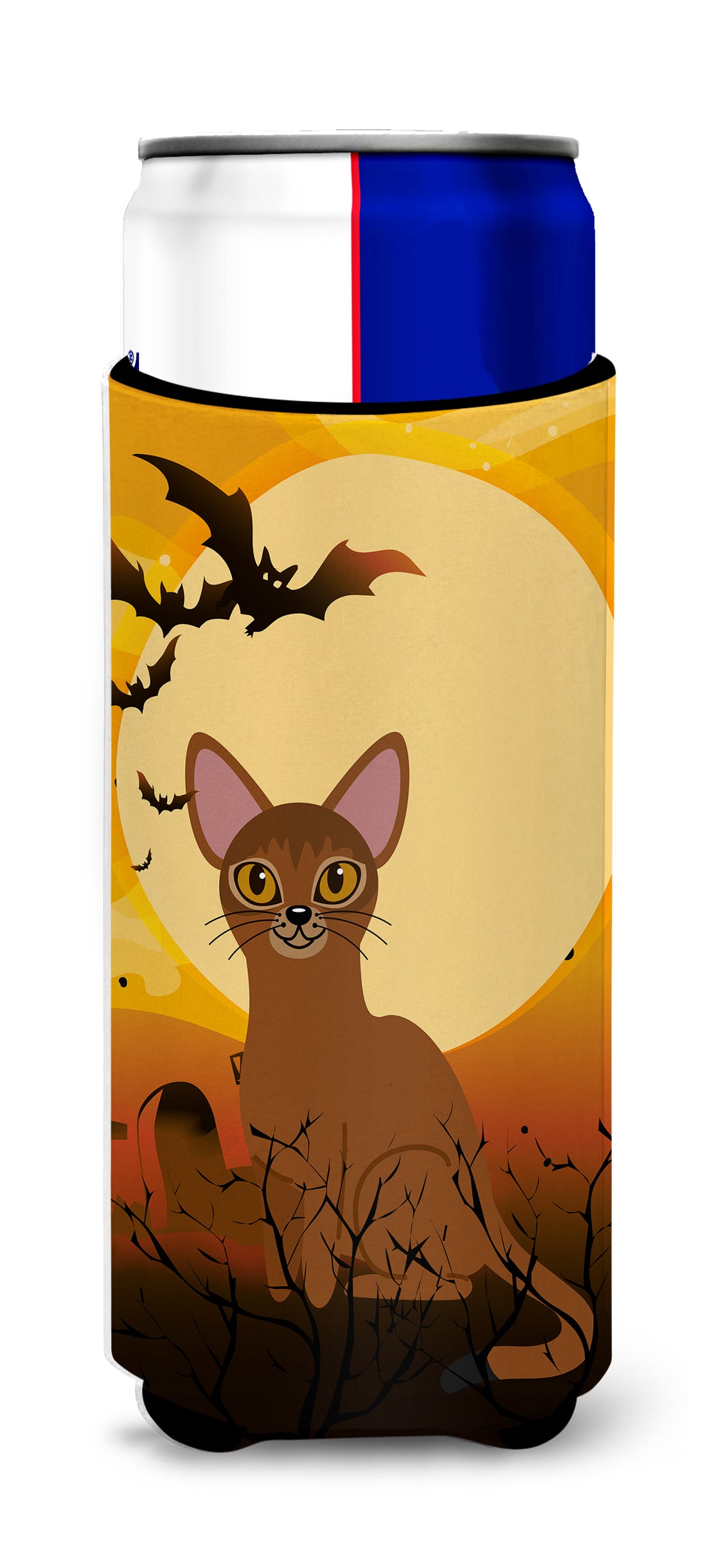 Halloween Abyssinian Cat  Ultra Hugger for slim cans BB4436MUK  the-store.com.