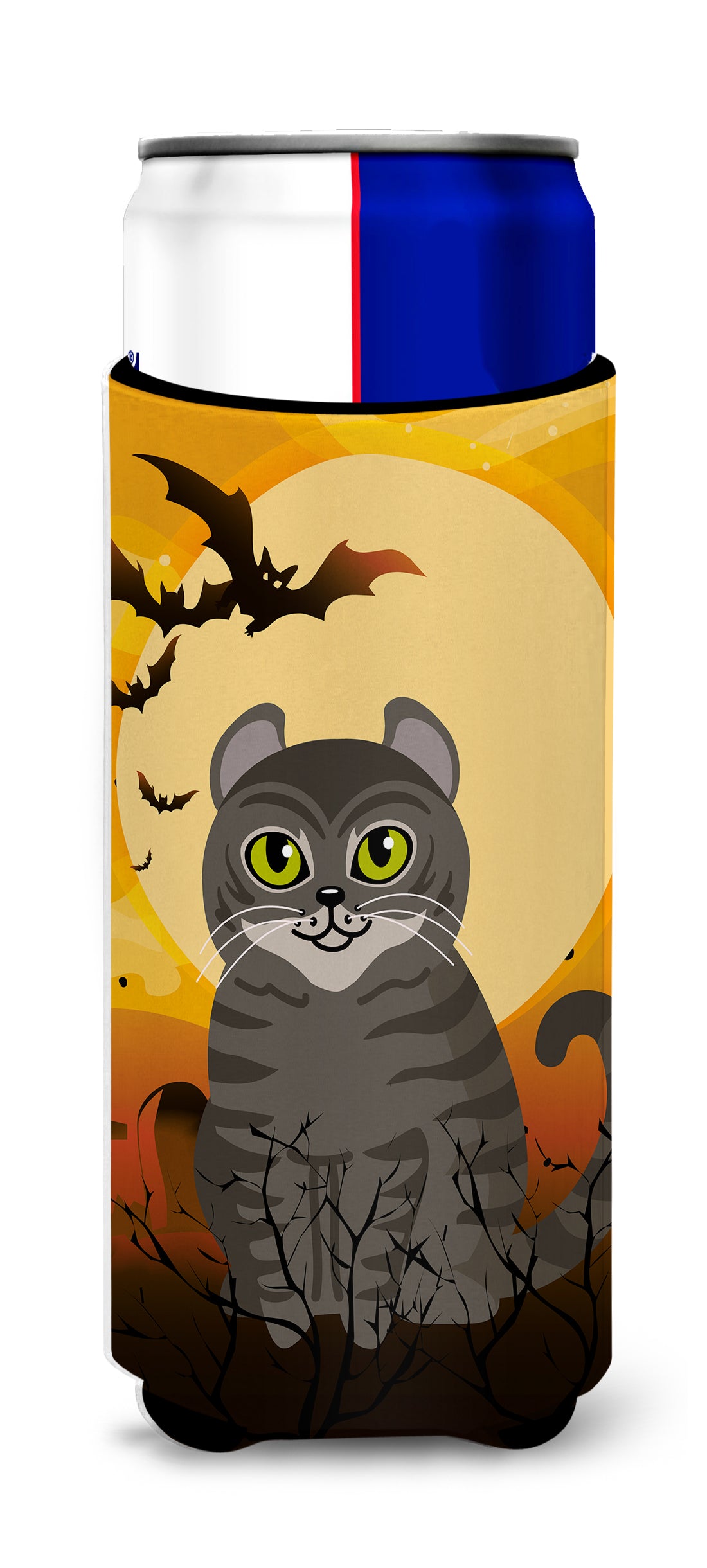 Halloween American Curl Cat  Ultra Hugger for slim cans BB4437MUK  the-store.com.