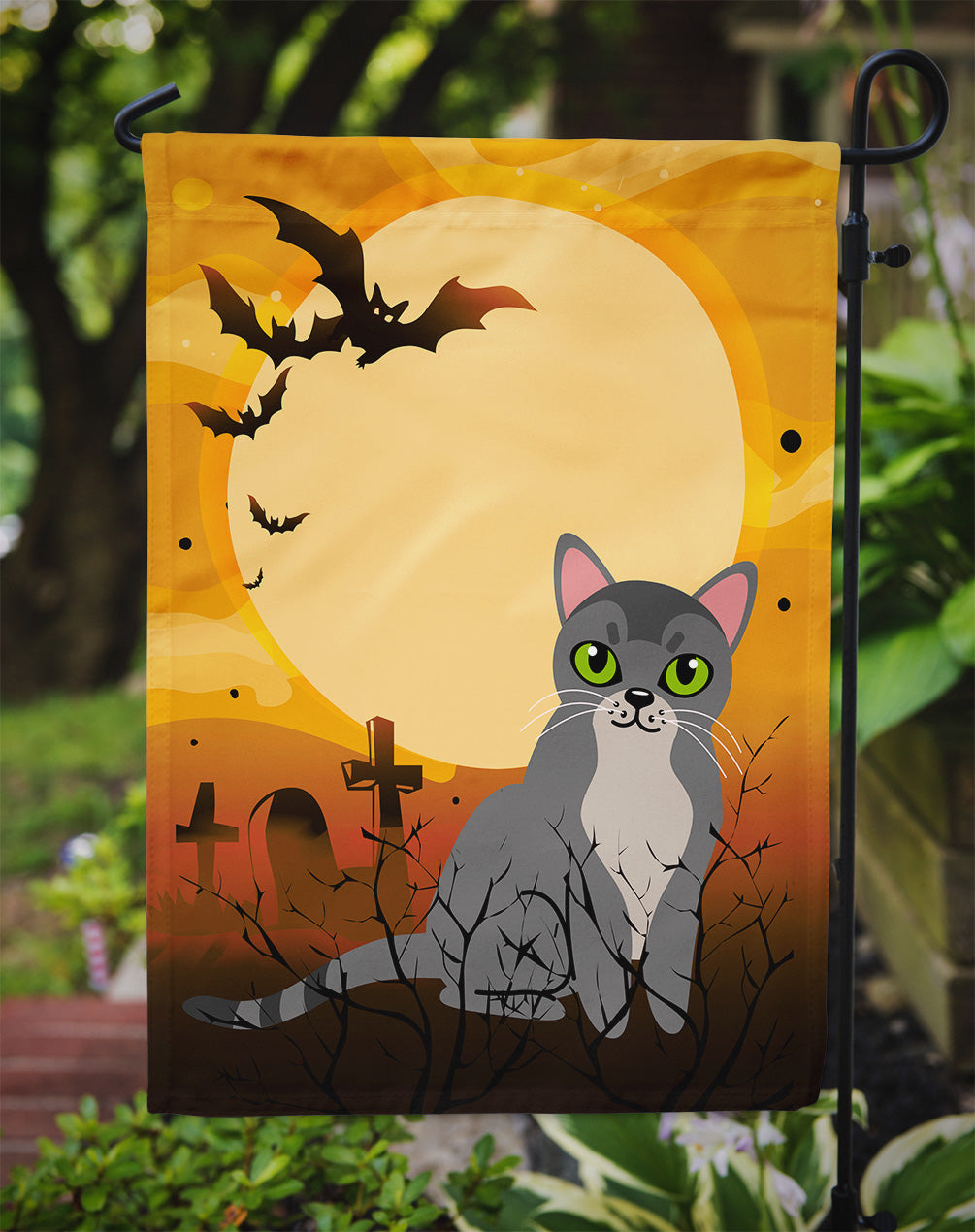 Halloween Asian Cat Flag Garden Size BB4439GF  the-store.com.