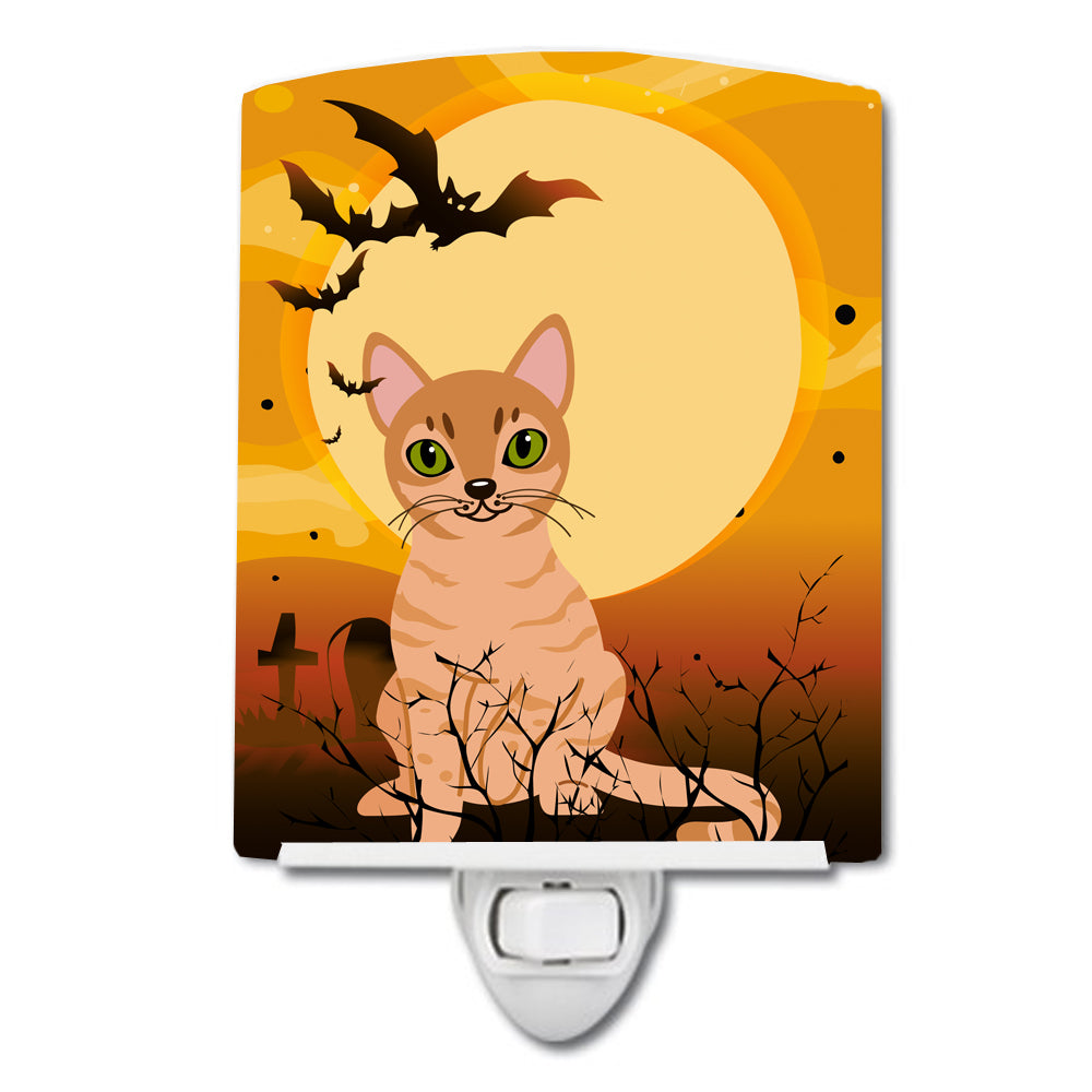 Halloween Australian Mist Cat Ceramic Night Light BB4440CNL - the-store.com