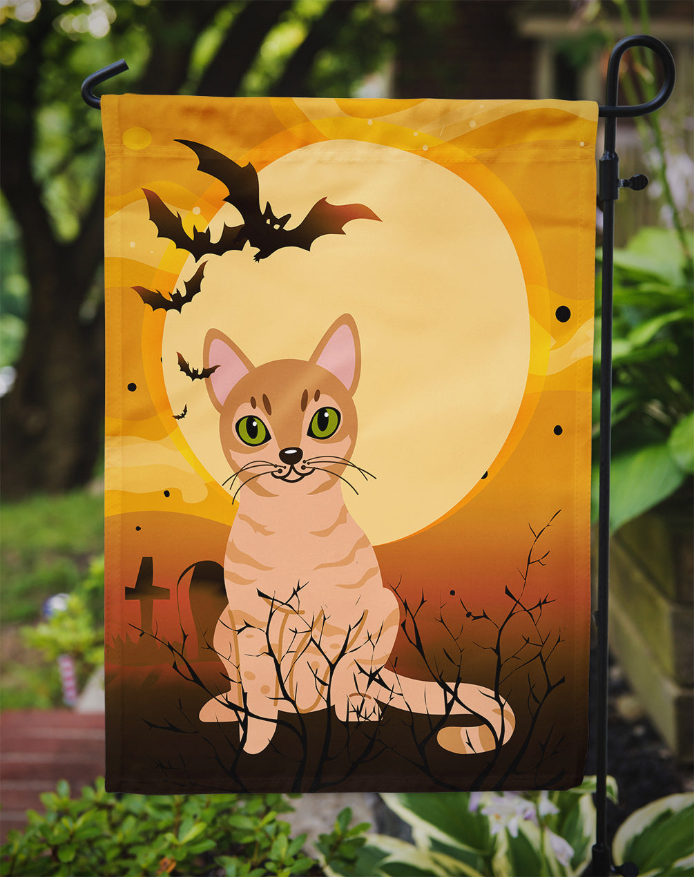 Halloween Australian Mist Cat Flag Garden Size BB4440GF  the-store.com.