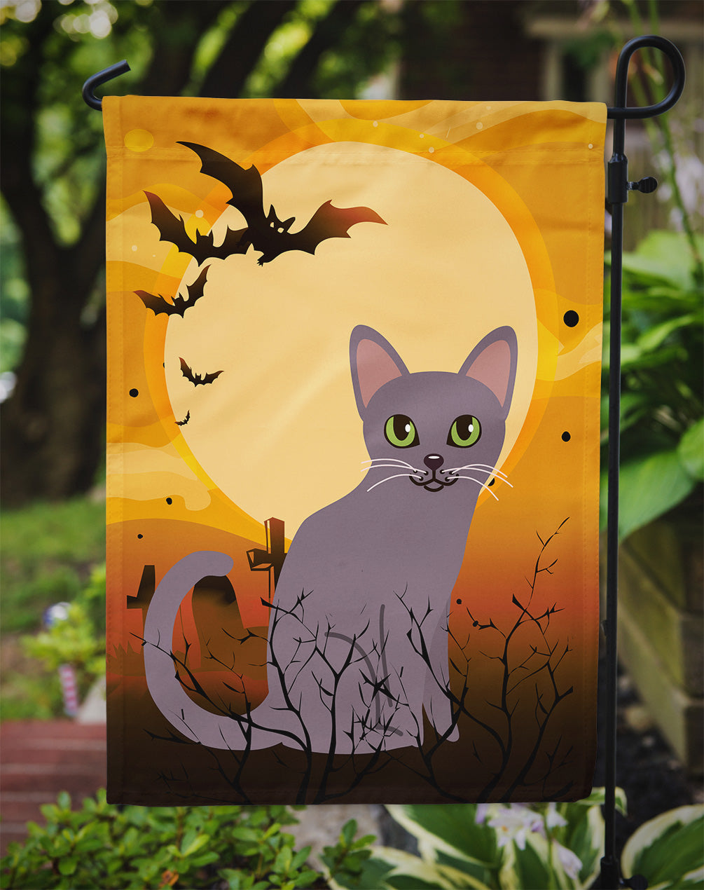 Halloween Korat Cat Flag Garden Size BB4447GF  the-store.com.