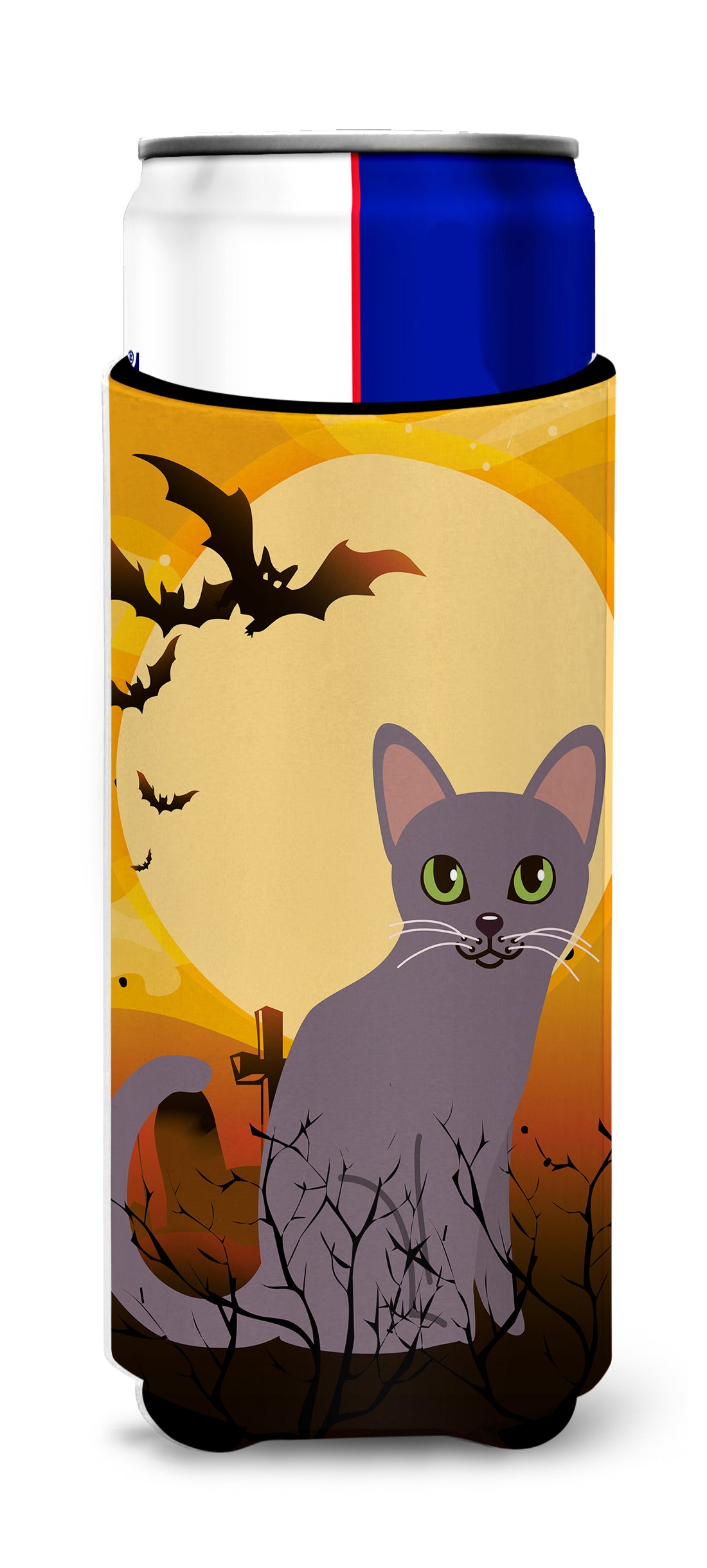 Halloween Korat Cat  Ultra Hugger for slim cans BB4447MUK  the-store.com.