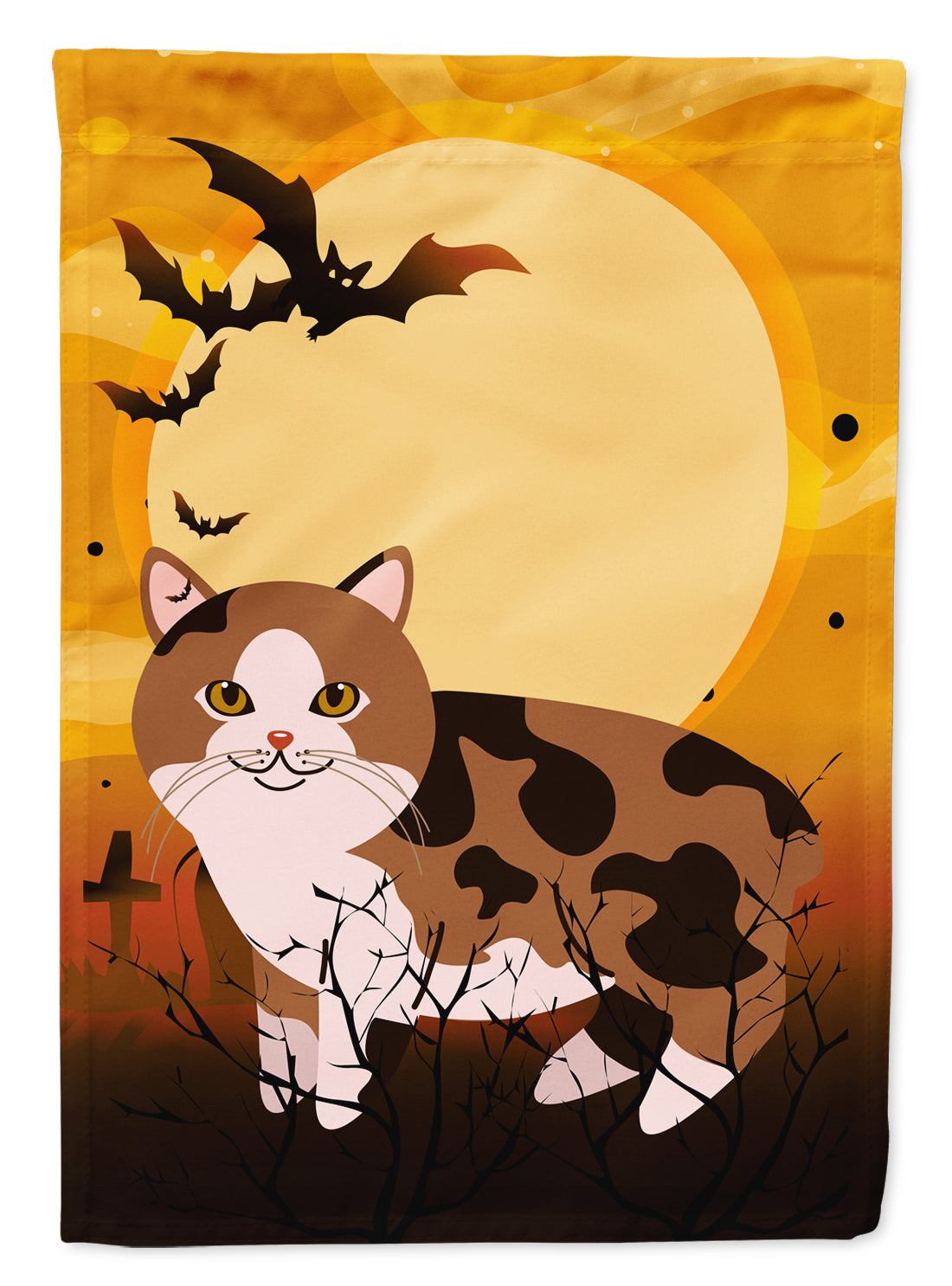 Halloween Manx Cat Flag Garden Size BB4449GF  the-store.com.