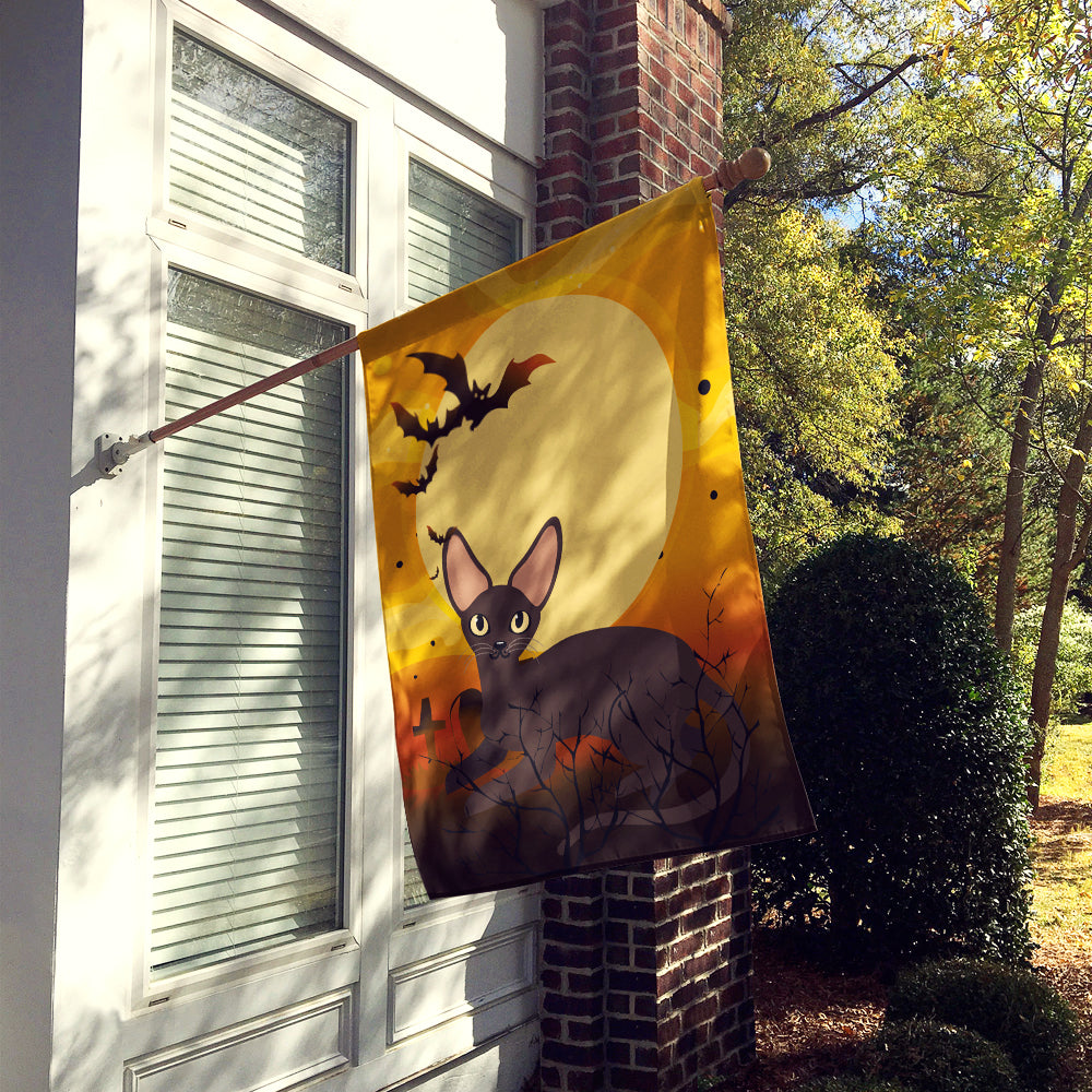 Halloween Peterbald Cat Flag Canvas House Size BB4451CHF  the-store.com.