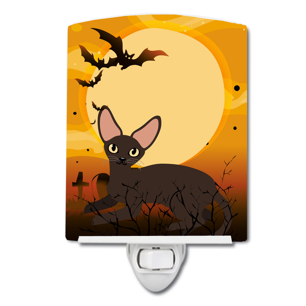 Halloween Peterbald Cat Ceramic Night Light BB4451CNL - the-store.com