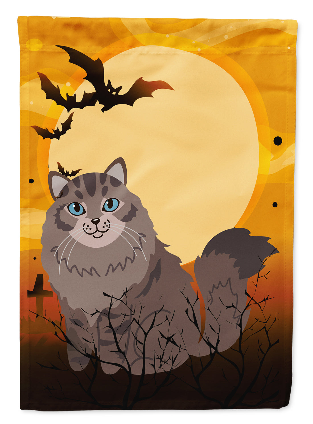 Halloween Siberian Cat Flag Garden Size BB4455GF  the-store.com.