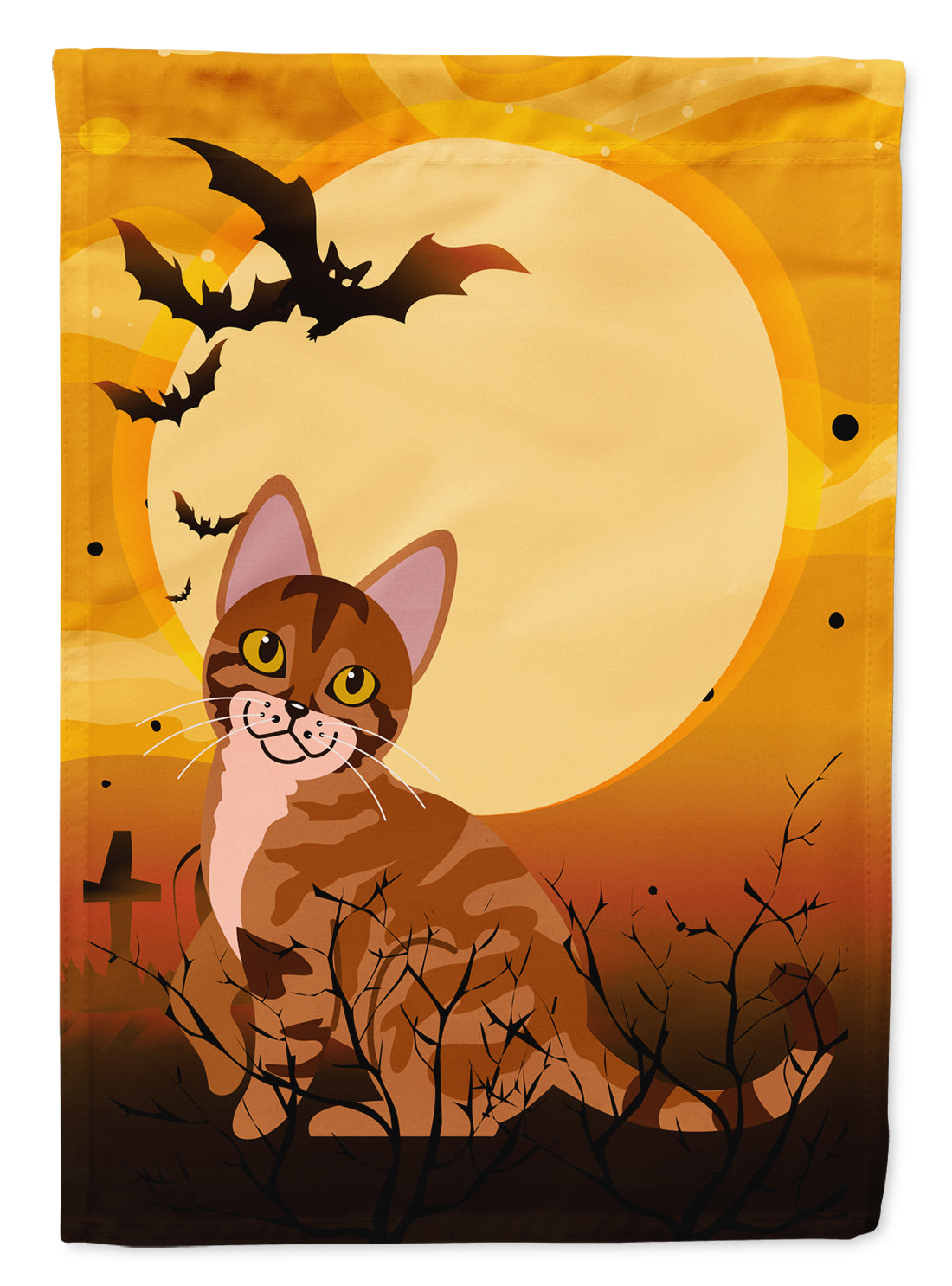 Halloween Sokoke Cat Flag Canvas House Size BB4456CHF  the-store.com.