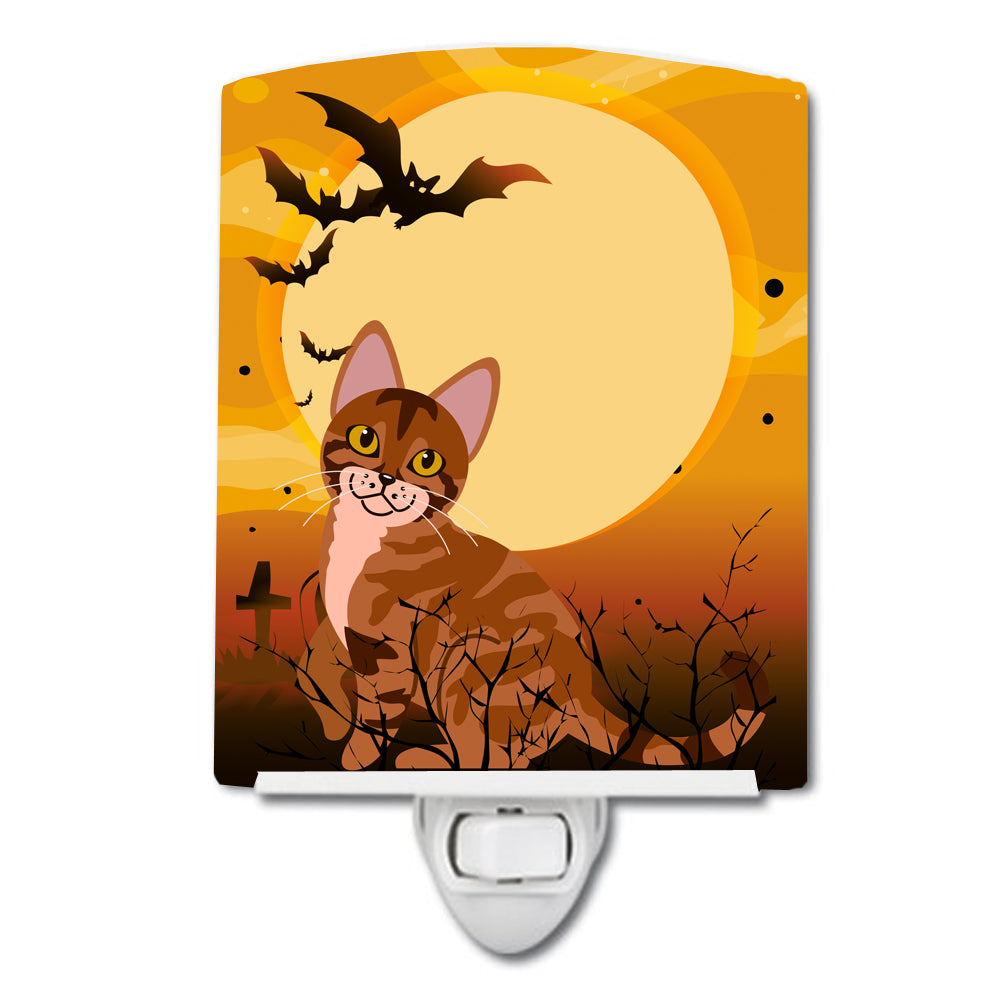 Halloween Sokoke Cat Ceramic Night Light BB4456CNL - the-store.com