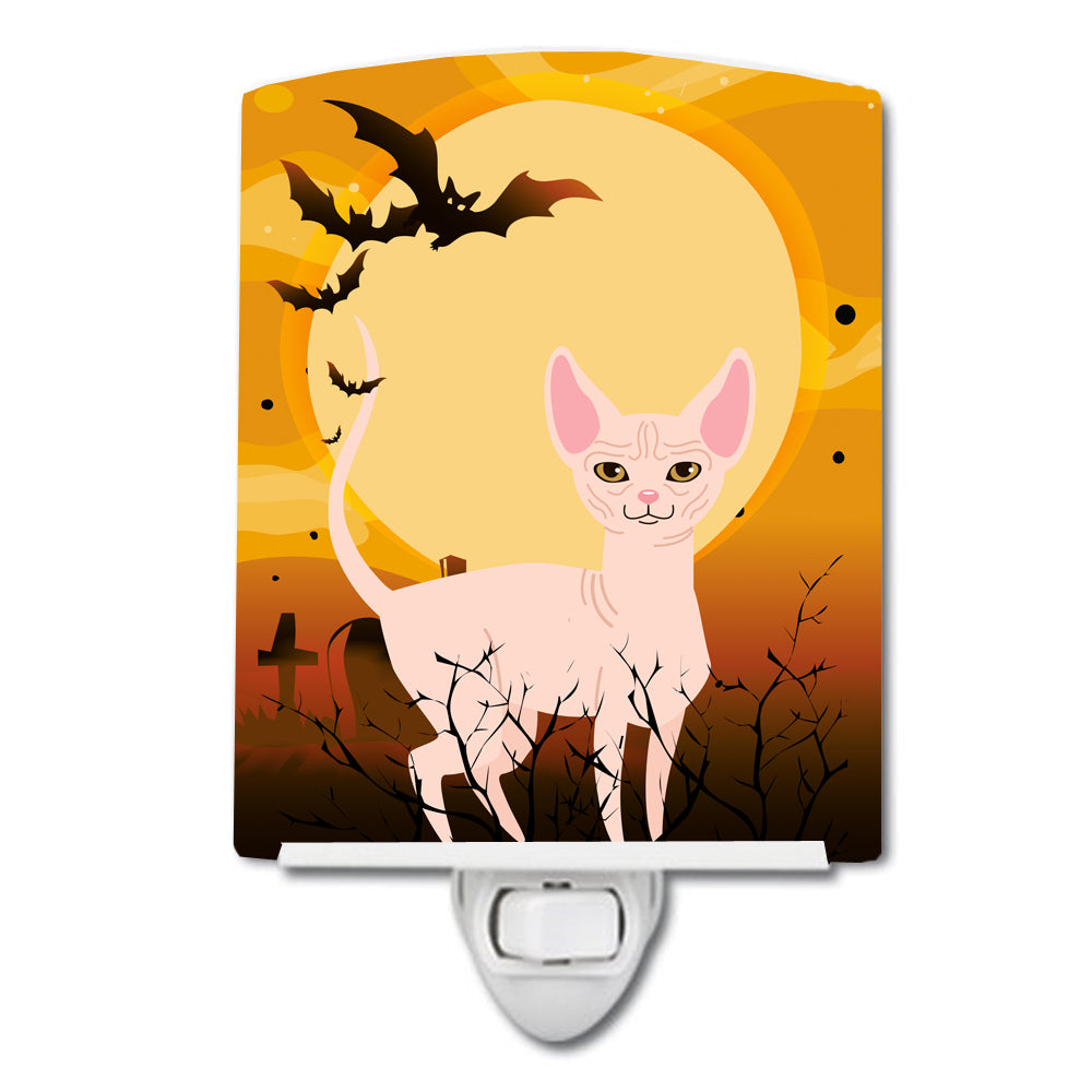 Halloween Sphynx Cat Ceramic Night Light BB4457CNL - the-store.com