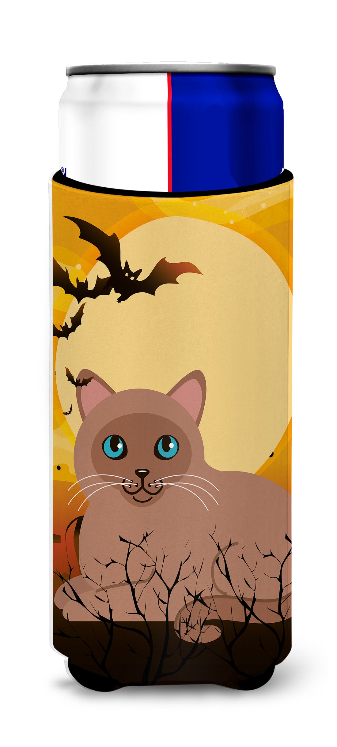 Halloween Tonkinese Cat  Ultra Hugger for slim cans BB4458MUK  the-store.com.