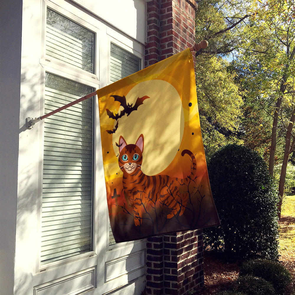 Halloween Toyger Cat Flag Canvas House Size BB4459CHF  the-store.com.