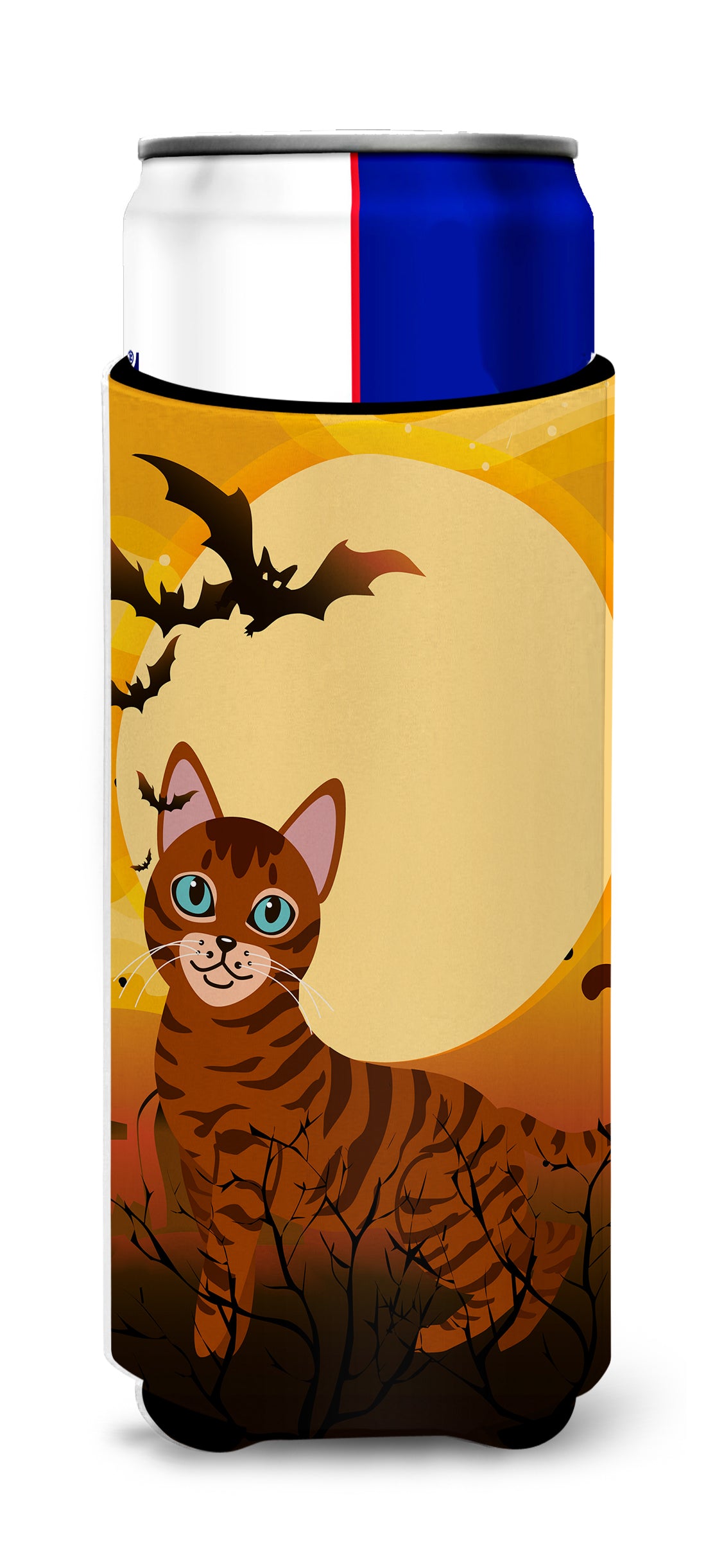 Halloween Toyger Cat  Ultra Hugger for slim cans BB4459MUK  the-store.com.