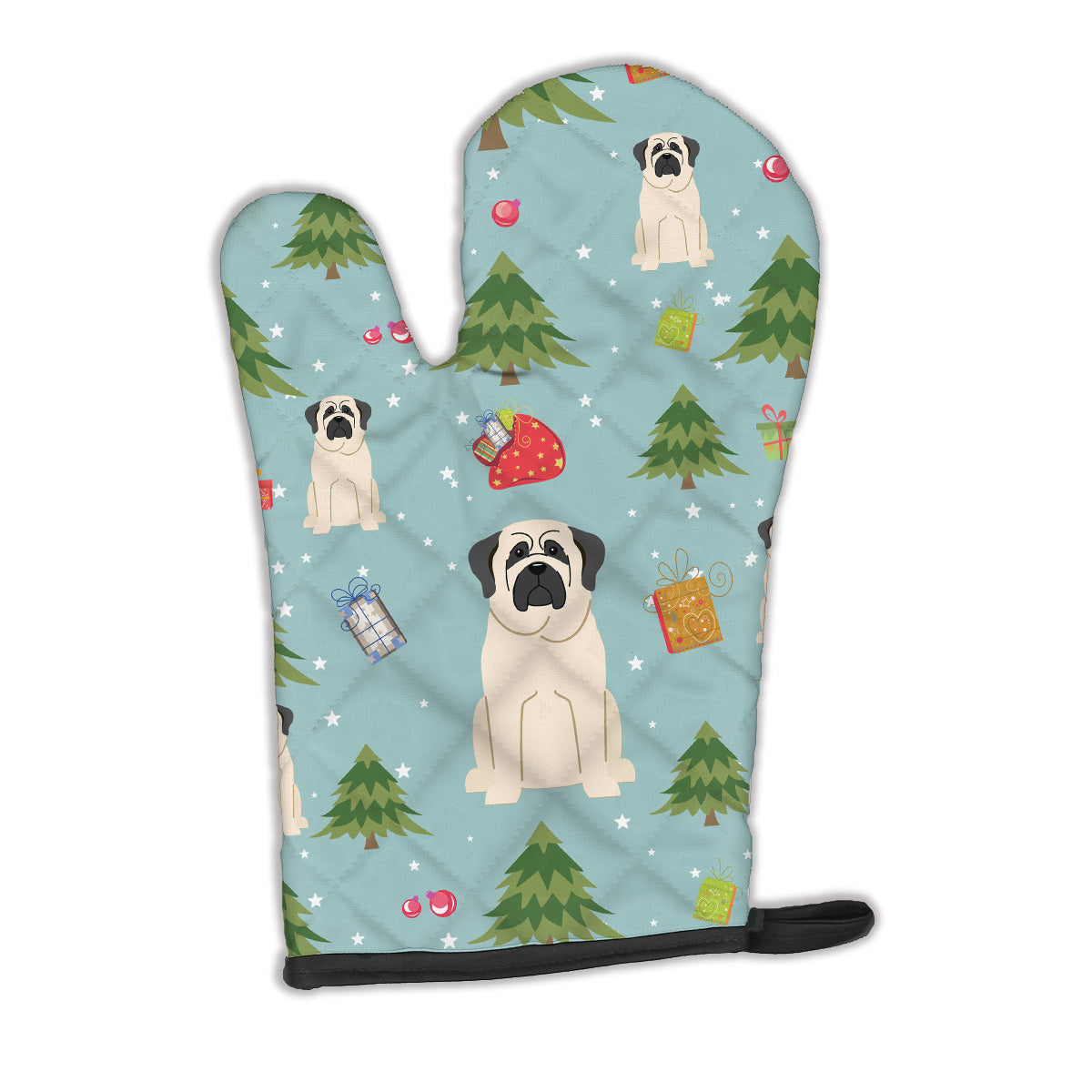 Christmas Mastiff White Oven Mitt BB4677OVMT  the-store.com.