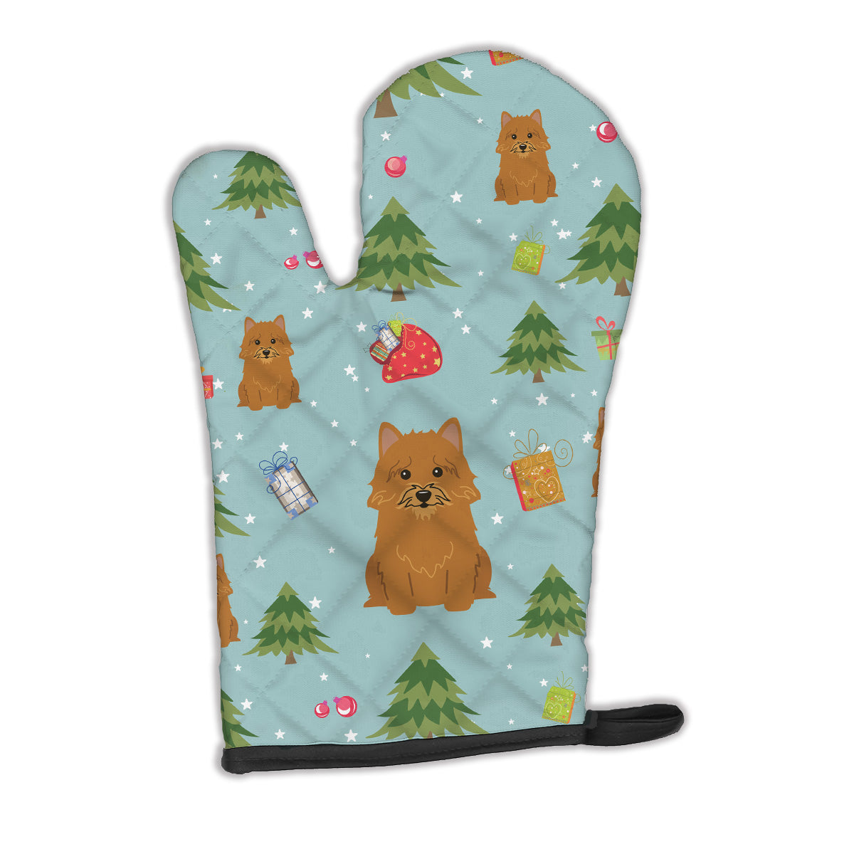 Christmas Norwich Terrier Oven Mitt BB4680OVMT  the-store.com.