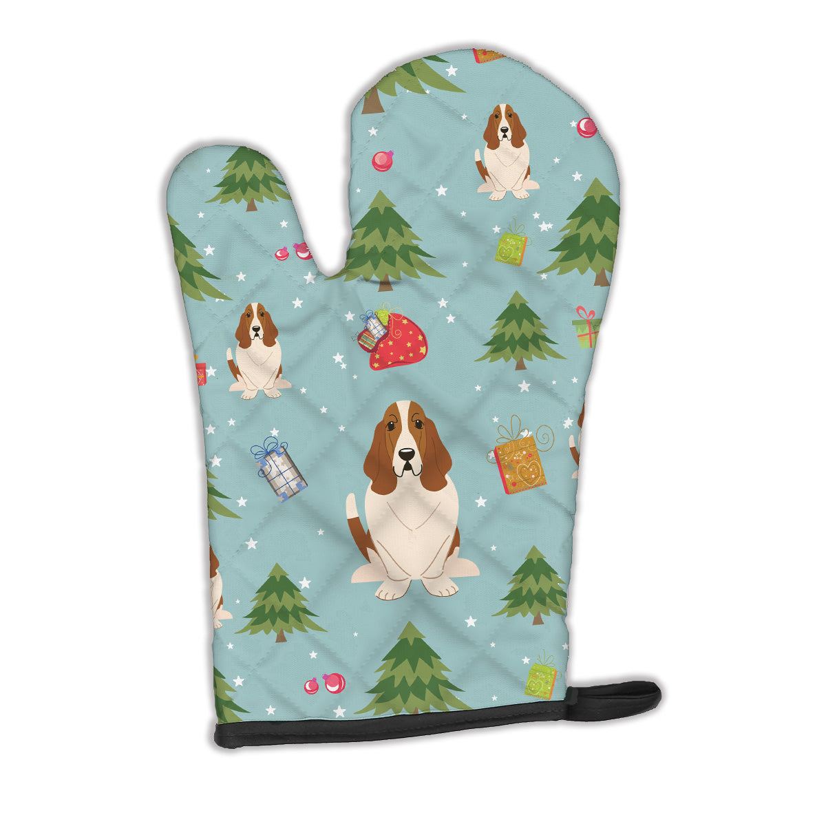 Christmas Basset Hound Oven Mitt BB4681OVMT  the-store.com.