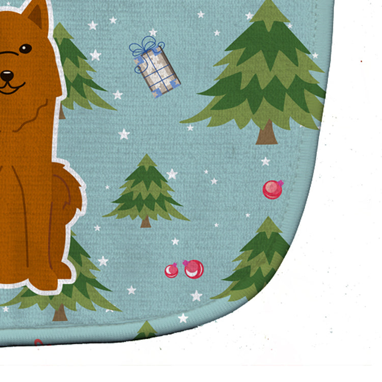 Christmas Karelian Bear Dog Baby Bib BB4682BIB - the-store.com