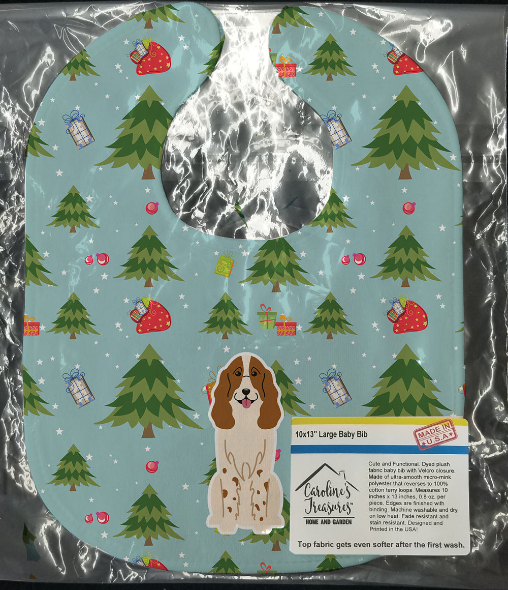 Christmas Russian Spaniel Baby Bib BB4691BIB - the-store.com