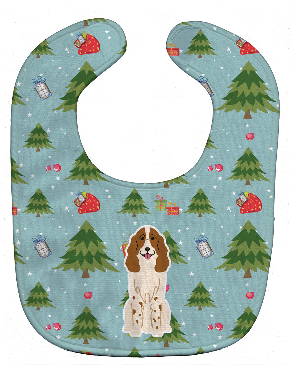 Christmas Russian Spaniel Baby Bib BB4691BIB - the-store.com