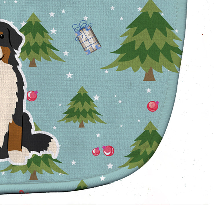 Christmas Bernese Mountain Dog Baby Bib BB4696BIB - the-store.com