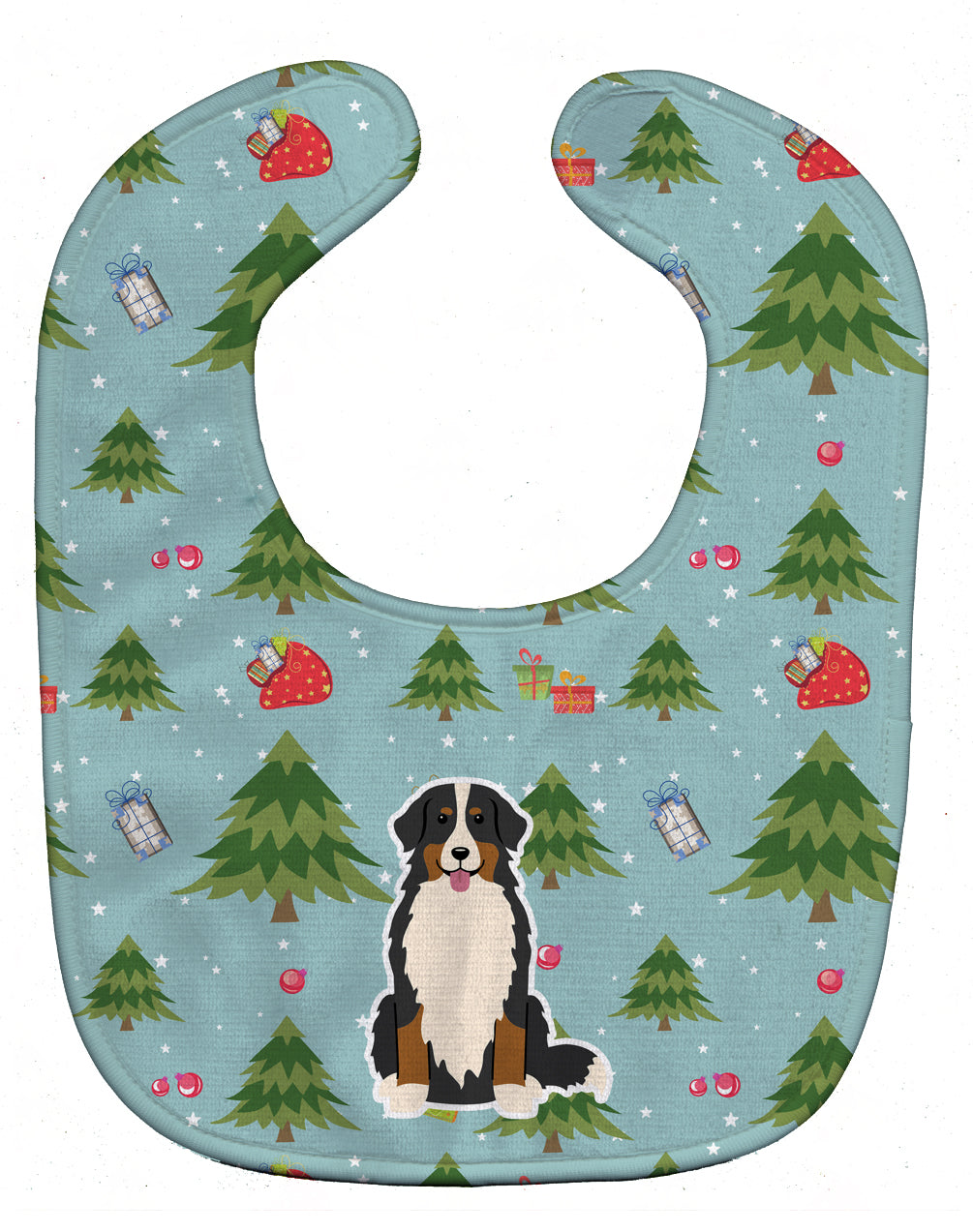 Christmas Bernese Mountain Dog Baby Bib BB4696BIB - the-store.com