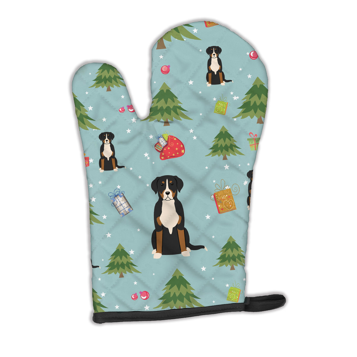 Christmas Greater Swiss Mountain Dog Oven Mitt BB4697OVMT  the-store.com.