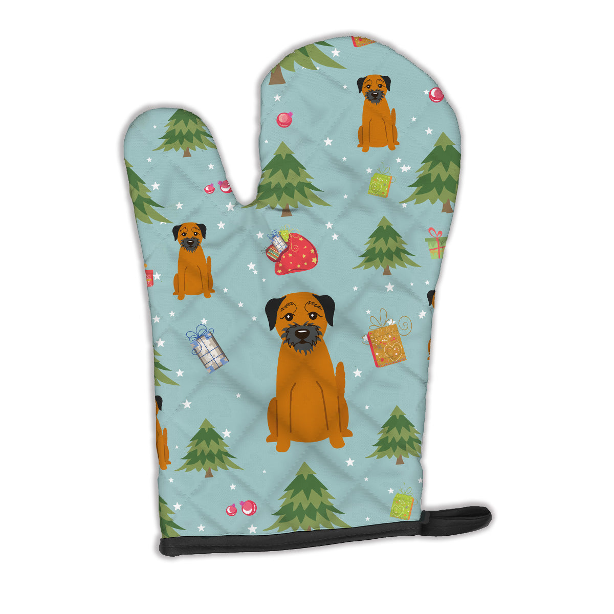 Christmas Border Terrier Oven Mitt BB4699OVMT  the-store.com.