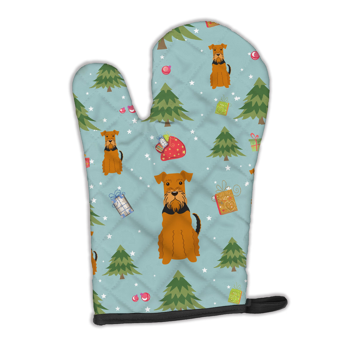 Christmas Airedale Oven Mitt BB4701OVMT  the-store.com.