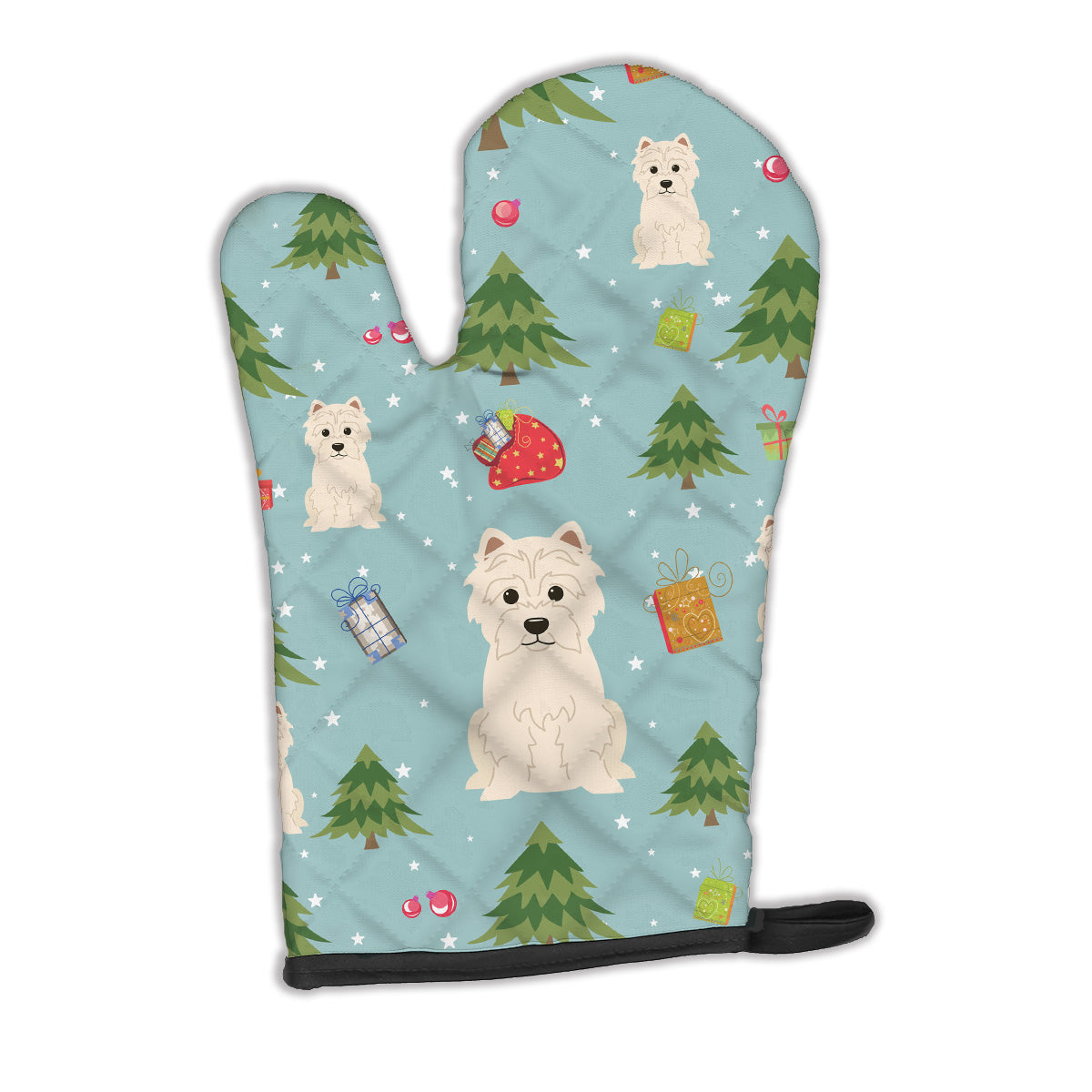 Christmas Westie Oven Mitt BB4702OVMT  the-store.com.