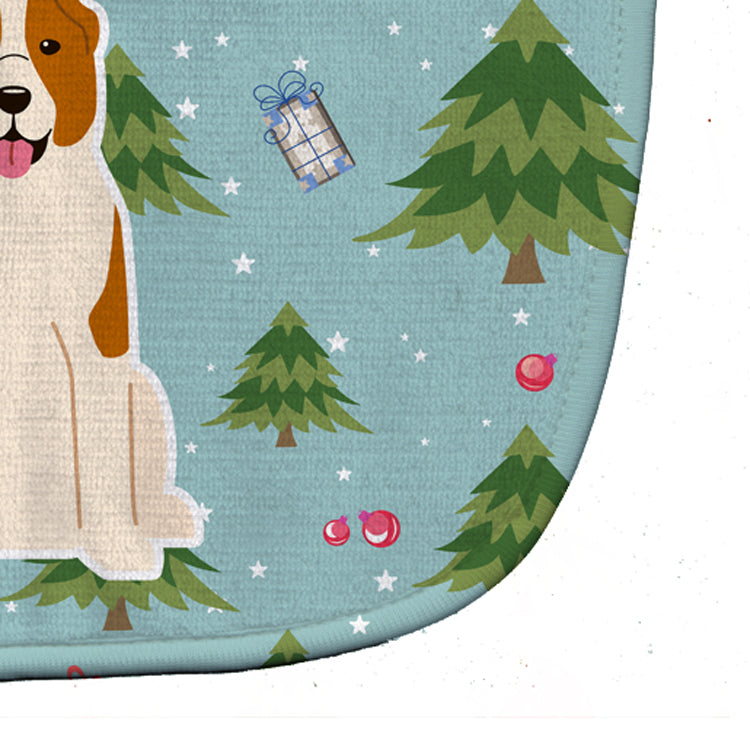 Christmas Central Asian Shepherd Dog Baby Bib BB4709BIB - the-store.com